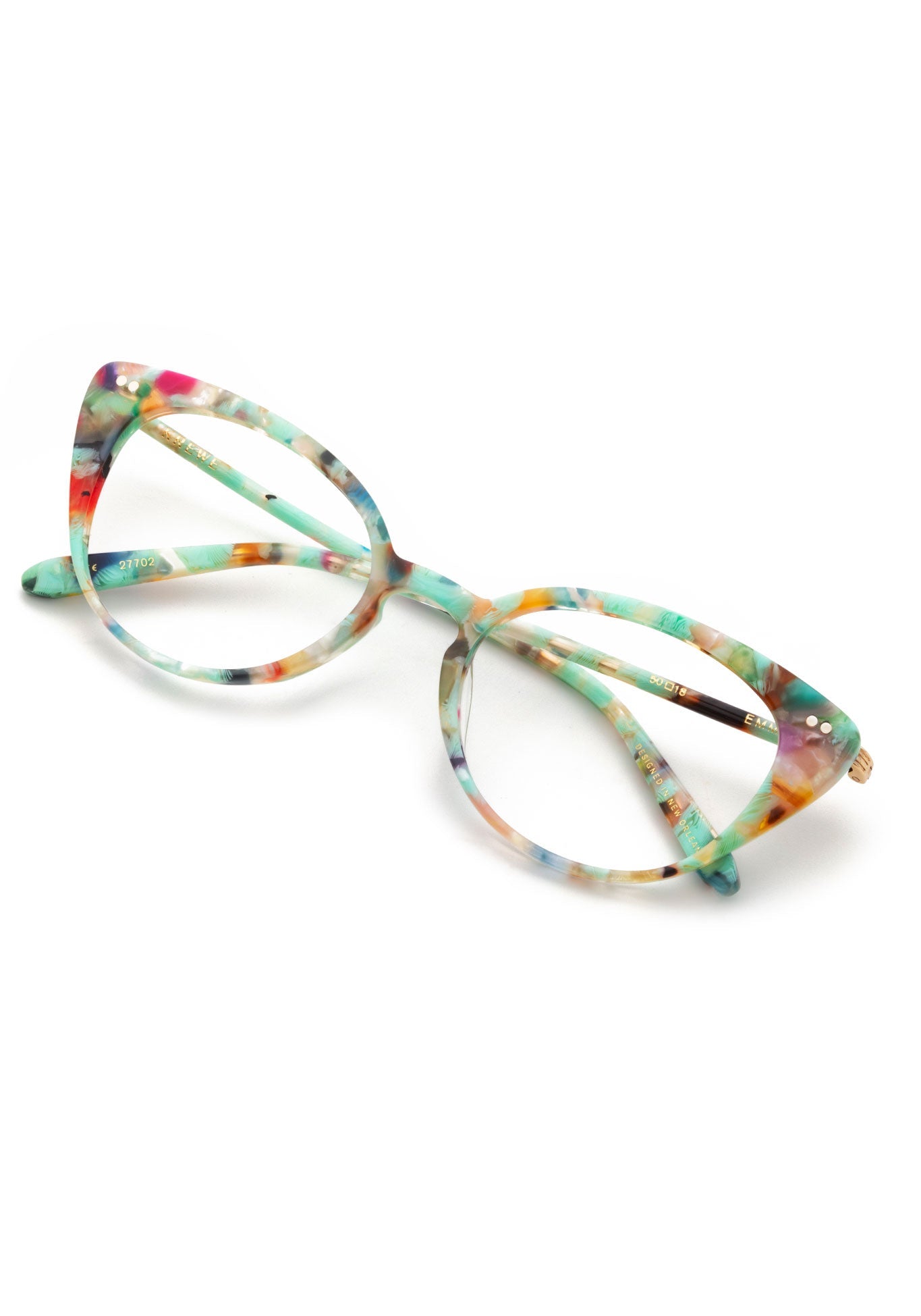 KREWE - Designer Cat Eye Eyeglasses - EMMA | Macaron Handcrafted, luxury colorful tortoise shell acetate eyeglasses. Similar to Oliver Peoples eyeglasses, moscot eyeglasses, warby parker eyeglasses