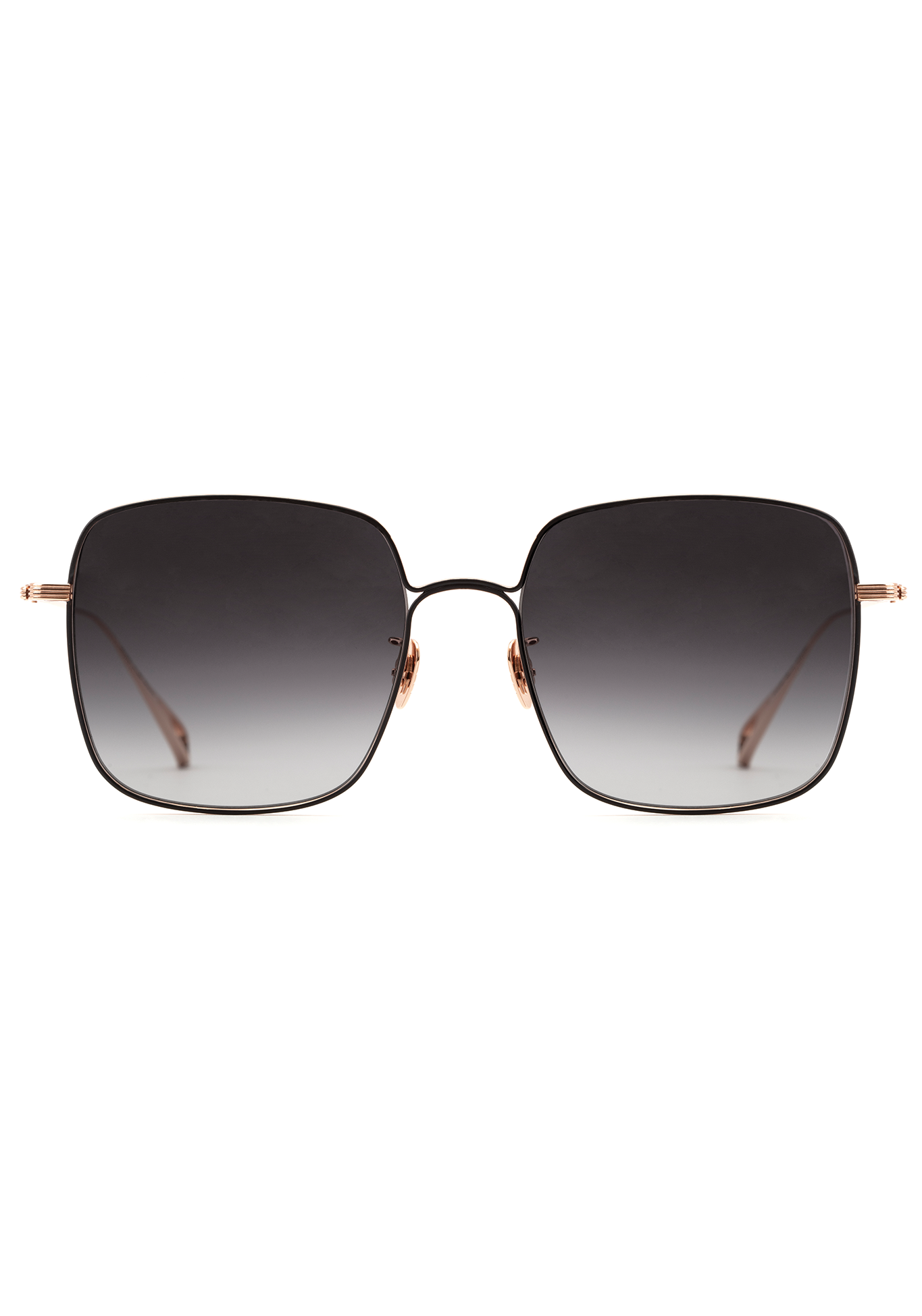 EVE | 18K Rose Gold + Matte Black Titanium Handcrafted, Luxury Black Titanium KREWE Sunglasses