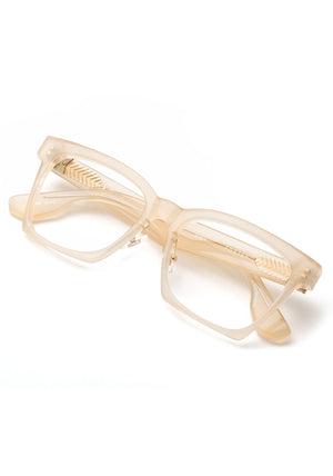 KREWE - FOSTER | Blonde Handcrafted, luxury blonde acetate eyeglasses