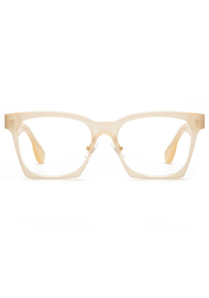KREWE - FOSTER | Blonde Handcrafted, luxury blonde acetate eyeglasses