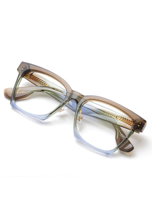 KREWE - FOSTER | Matcha Handcrafted, luxury blue and green acetate eyeglasses