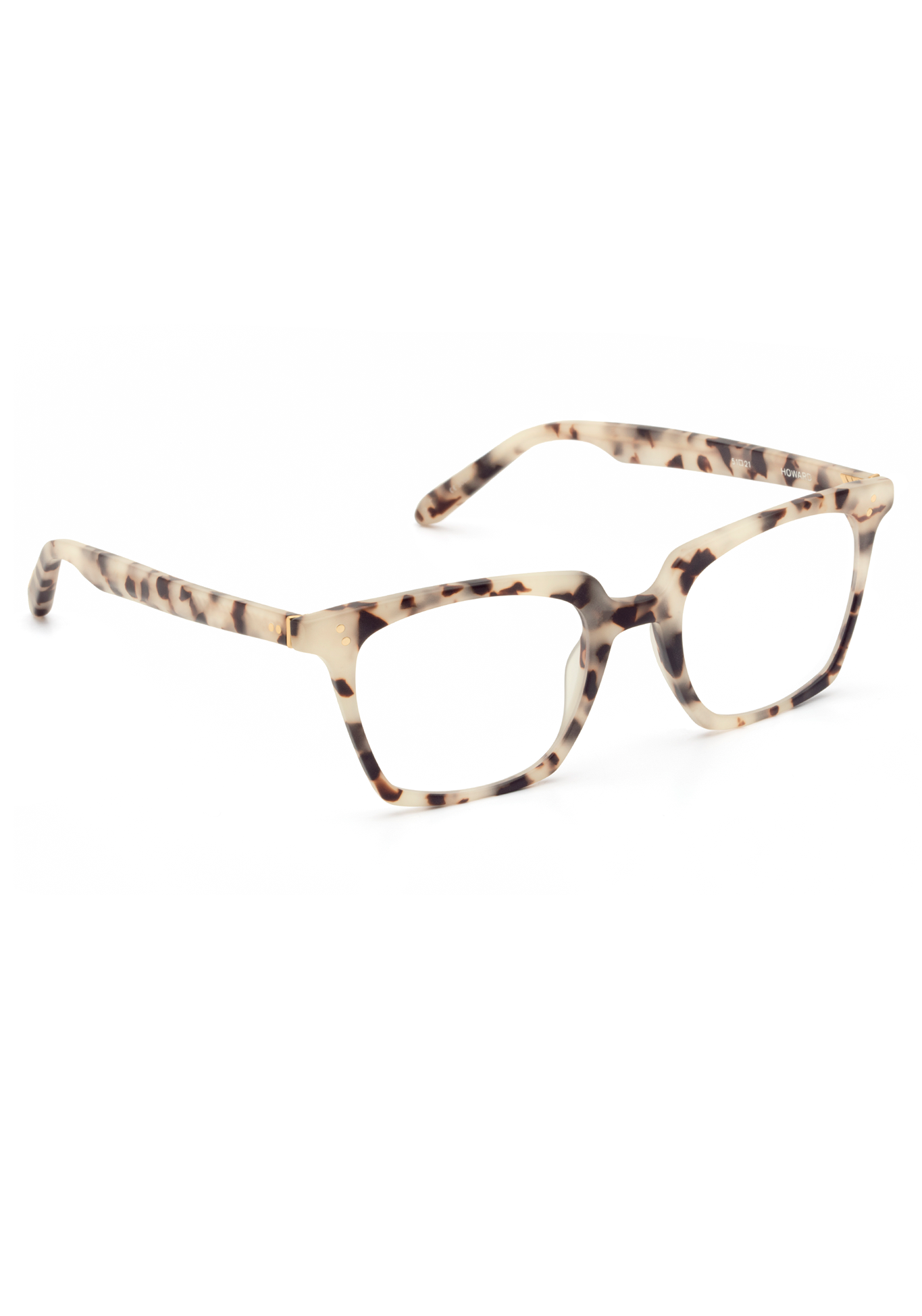 KREWE HOWARD | Matte Oyster, Luxury Tortoise Shell Handcrafted acetate eyeglasses