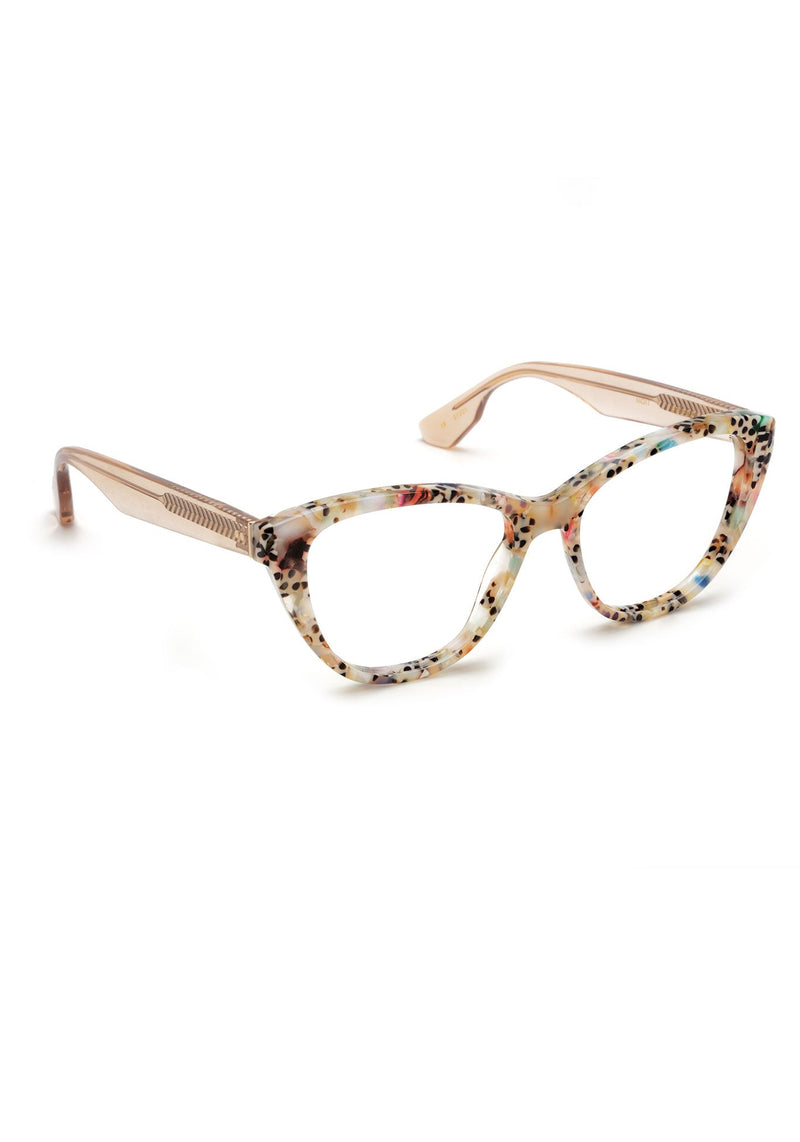 KREWE HELENA | Poppy + Buff 12K Handcrafted, Multicolored Acetate Luxury Glasses
