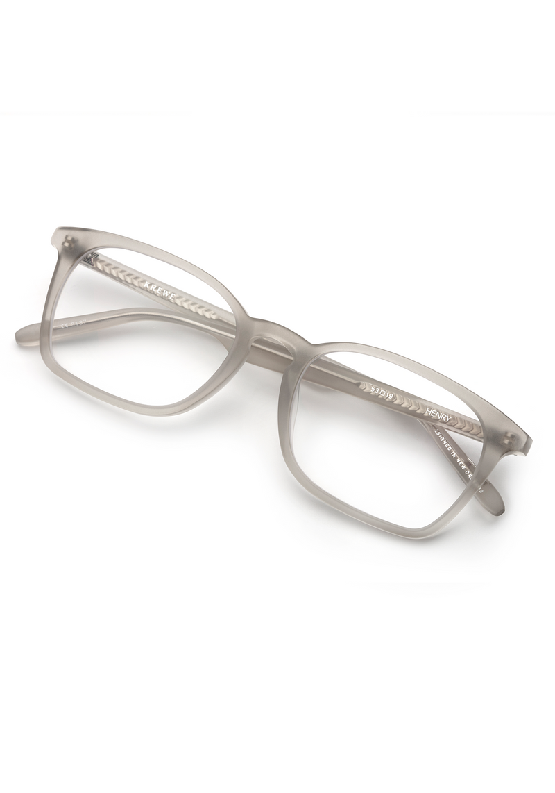 KREWE HENRY | Matte Brume Handcrafted, Luxury Grey Acetate Eyeglasses