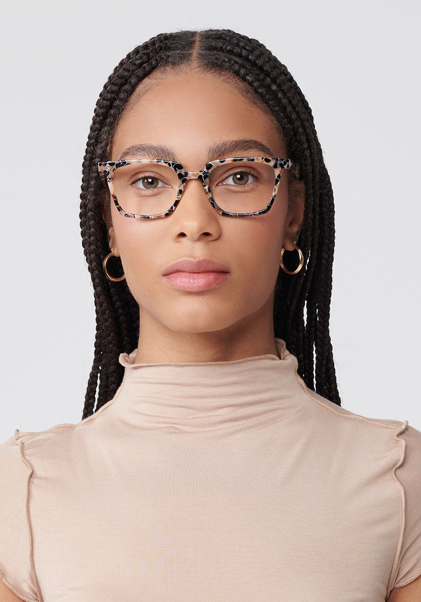 KREWE HOWARD | Crema Handcrafted, luxury brown acetate eyeglasses womens model | Model: Dido
