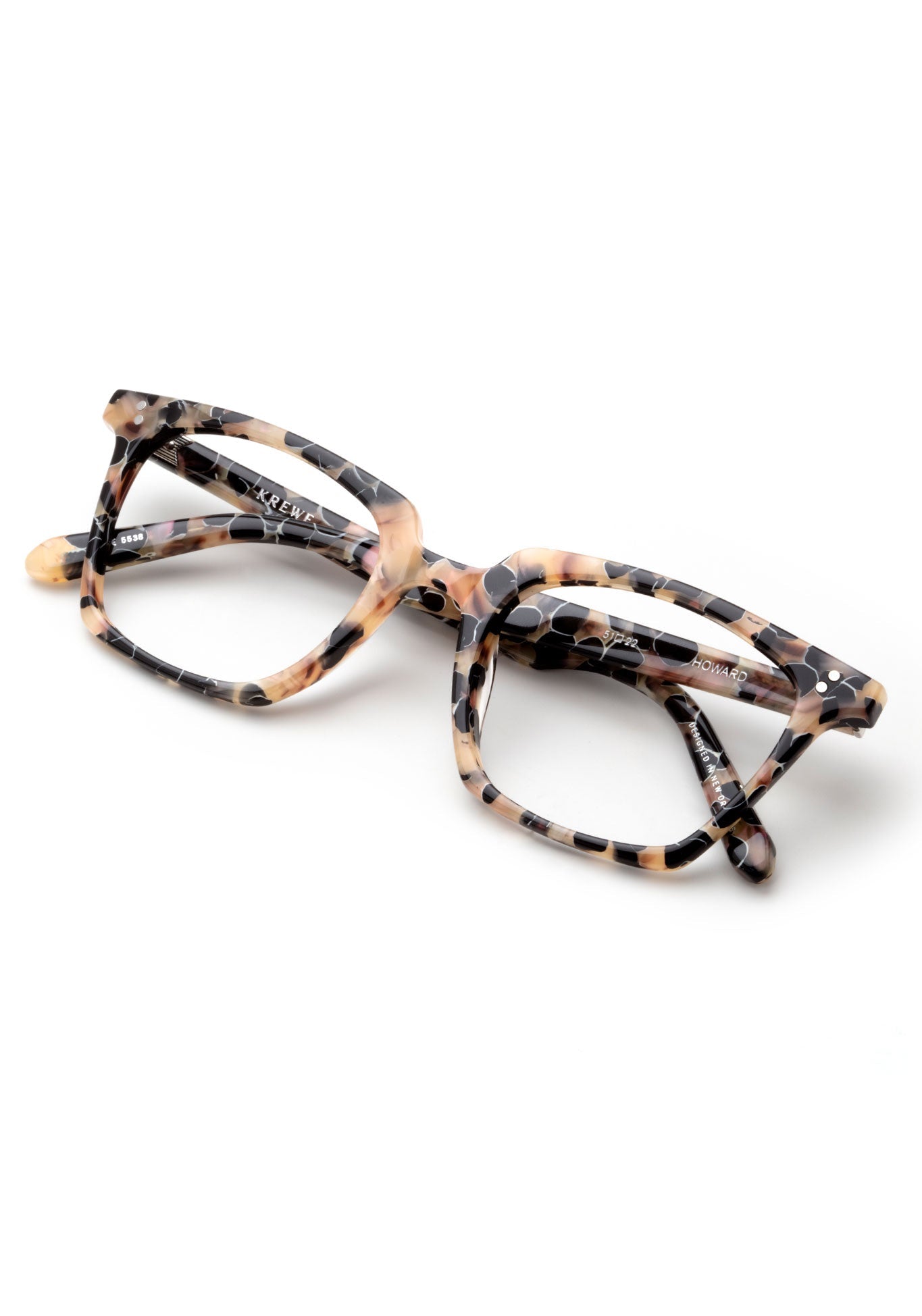 KREWE HOWARD | Crema Handcrafted, luxury brown acetate eyeglasses