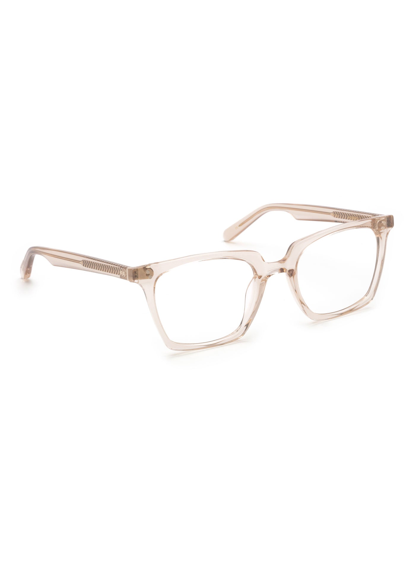 KREWE - HOWARD II | Buff Handcrafted, luxury pink acetate eyeglasses