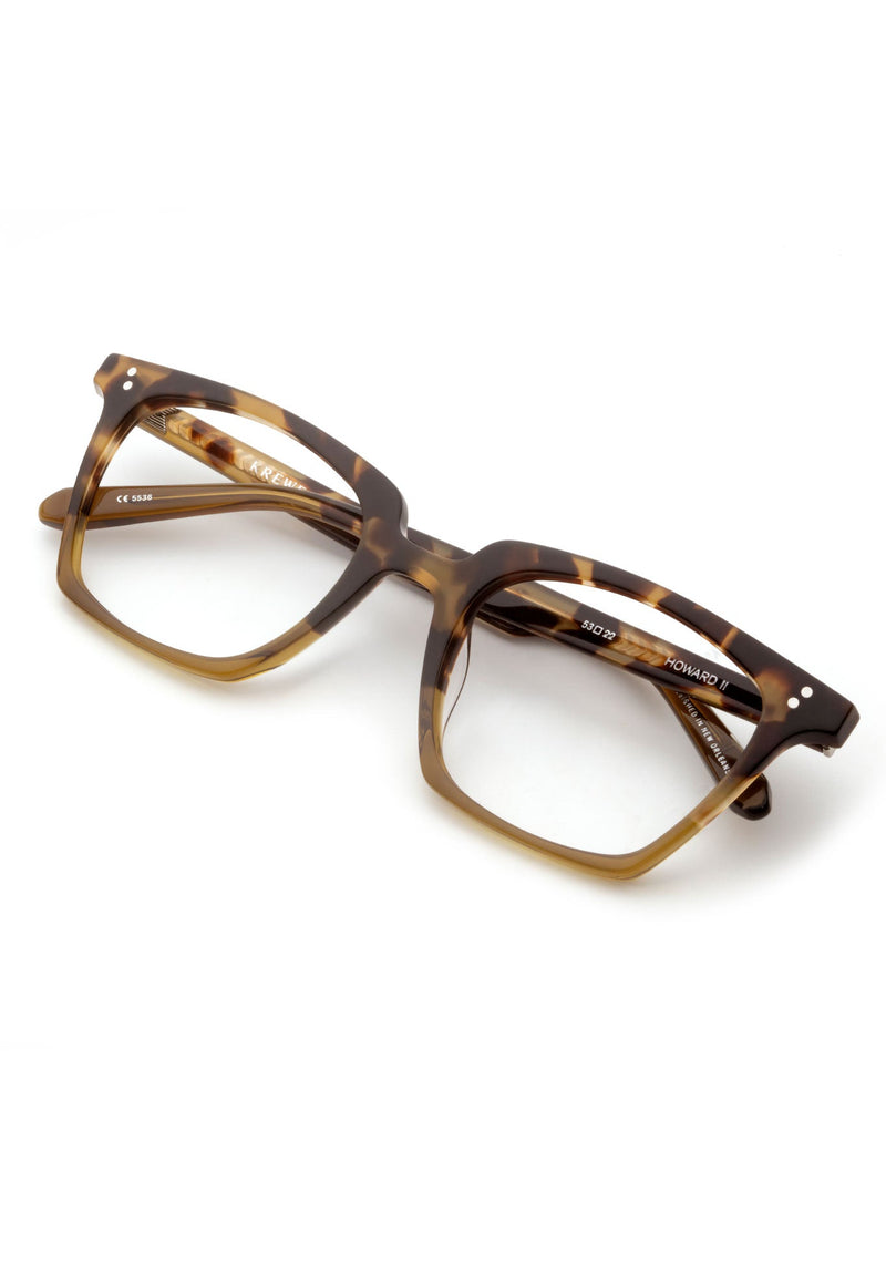 KREWE - HOWARD II | Fennel to Hazel Handcrafted, luxury brown acetate eyeglasses