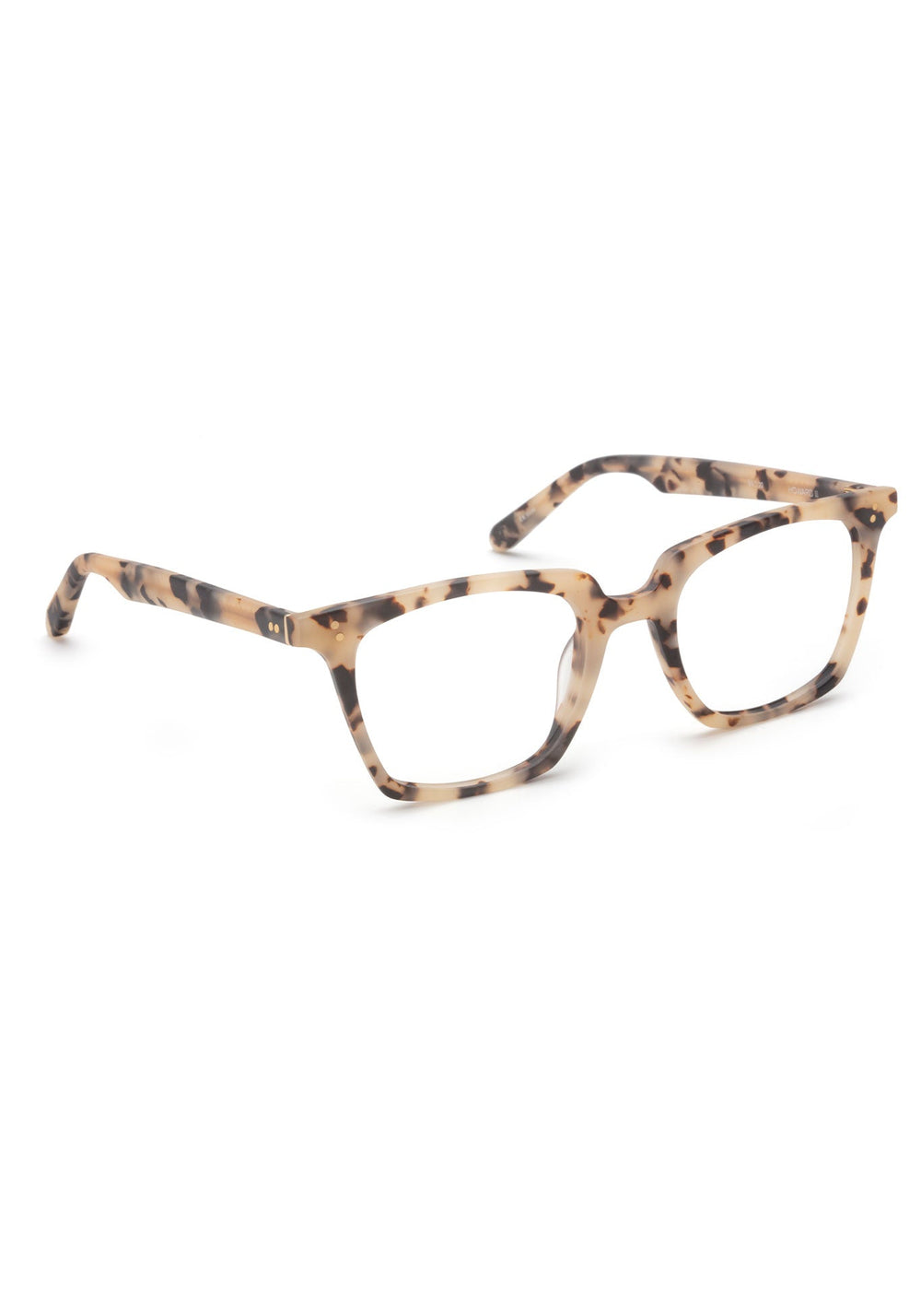 KREWE - HOWARD II | Matte Oyster Handcrafted, luxury tortoise shell acetate eyeglasses