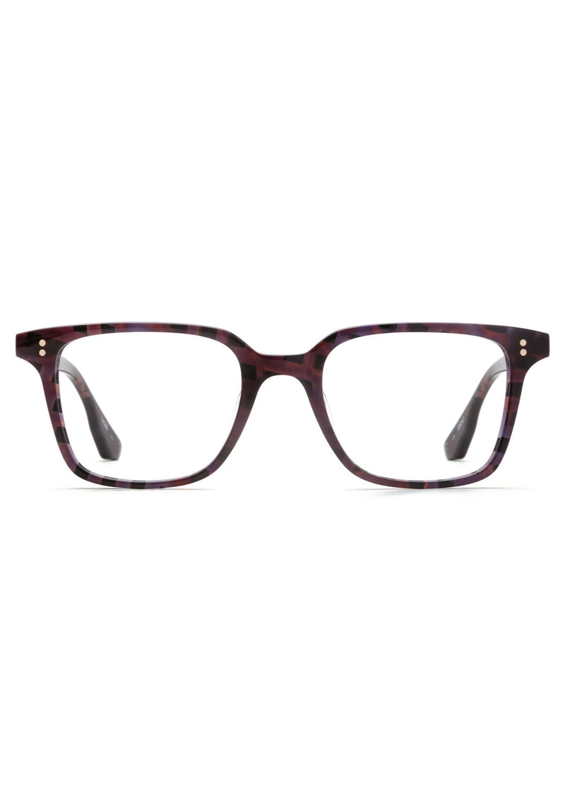 HUDSON | Nova Handcrafted, luxury maroon acetate KREWE eyeglasses