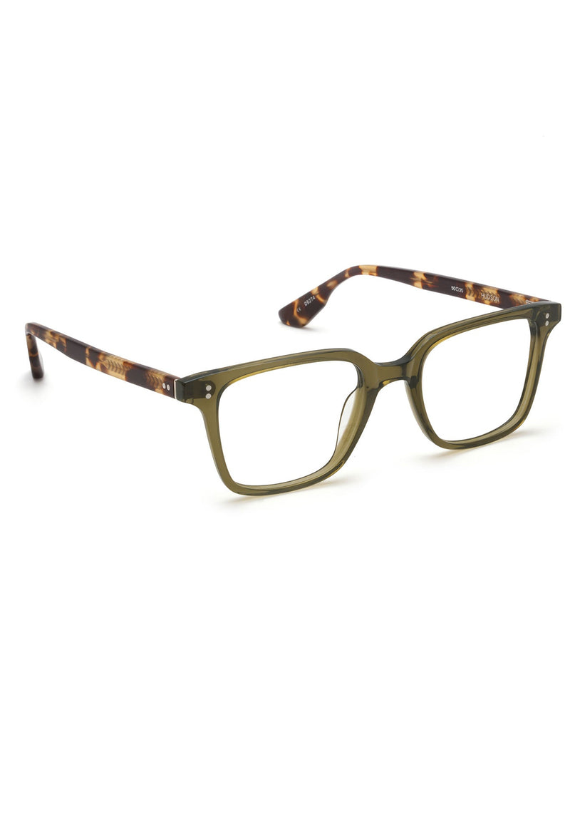 HUDSON | Olive + Iberia handcrafted, luxury green acetate krewe glasses