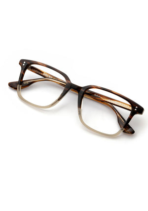 HUDSON II | Walnut Handcrafted, luxury brown acetate KREWE glasses