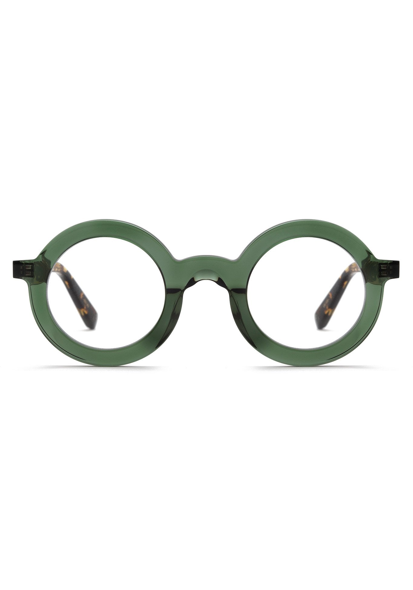 KREWE - HURST | Bottle Green Handcrafted, Luxury Green Acetate Eyeglasses