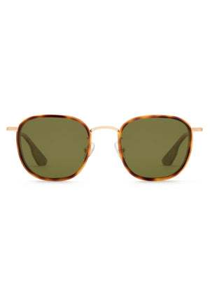 HYDE | 18K + Maple Polarized Handcrafted, luxury brown tortoise acetate KREWE sunglasses