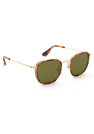 HYDE | 18K + Maple Polarized Handcrafted, luxury brown tortoise acetate KREWE sunglasses