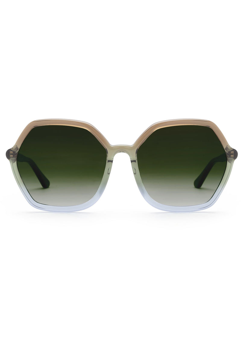 JACKIE | Matcha + Pine Handcrafted, Luxury Green and Blue Acetate KREWE sunglasses