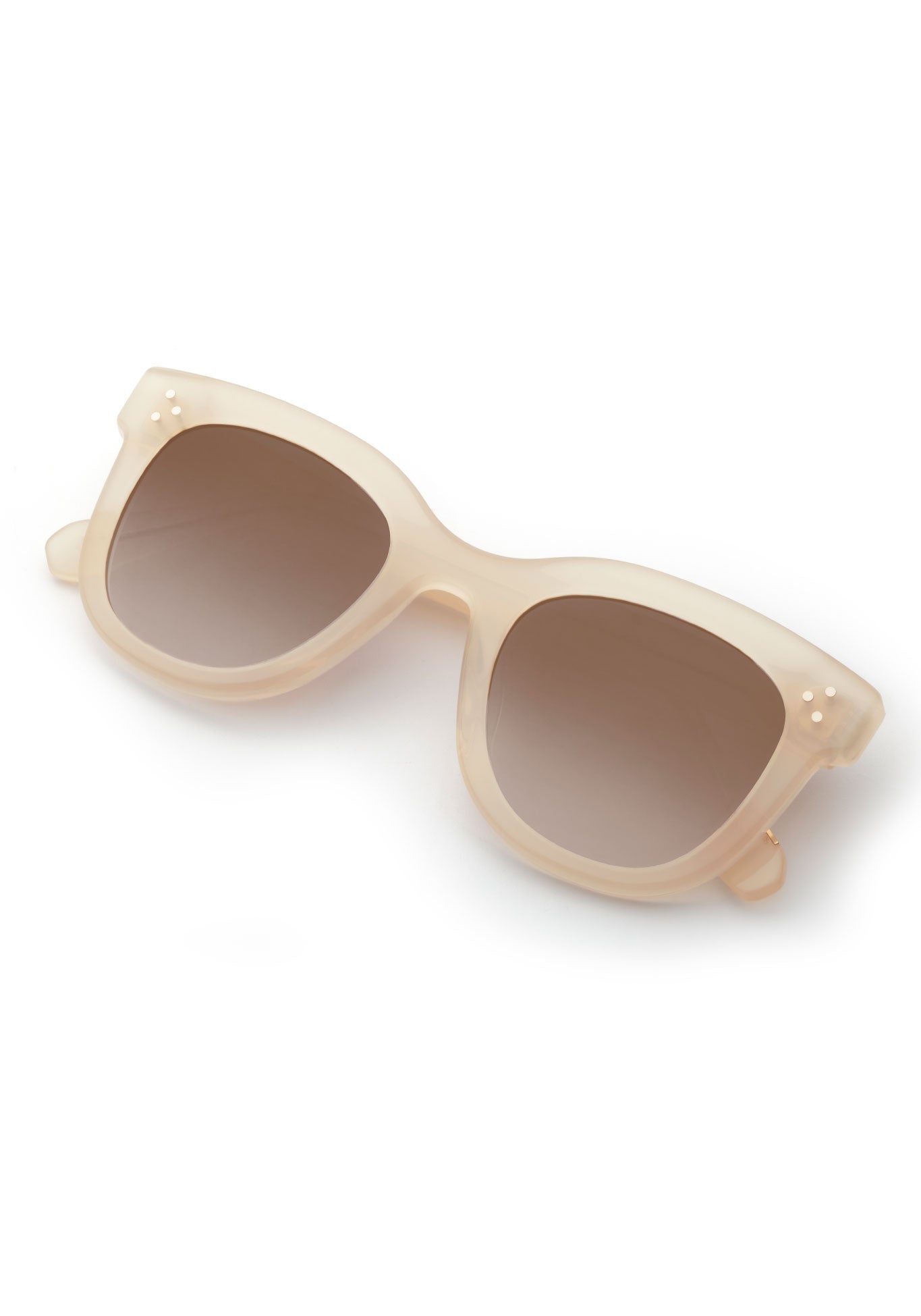 JENA | Blonde Mirrored Handcrafted, luxury tan acetate KREWE sunglasses
