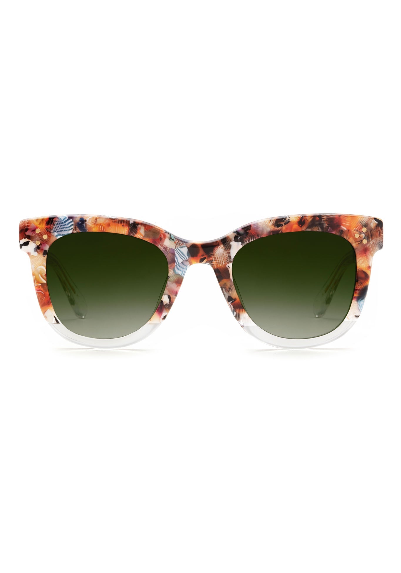 JENA | Capri to Crystal Handcrafted, Luxury Multicolor Acetate KREWE Sunglasses