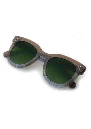 JENA | Matcha Polarized Handcrafted, luxury green and blue acetate KREWE sunglasses