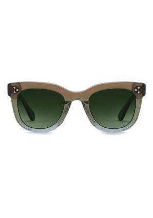JENA | Matcha Polarized Handcrafted, luxury green and blue acetate KREWE  sunglasses