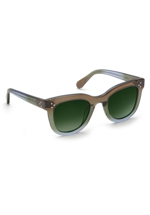 JENA | Matcha Polarized Handcrafted, luxury green and blue acetate KREWE sunglasses