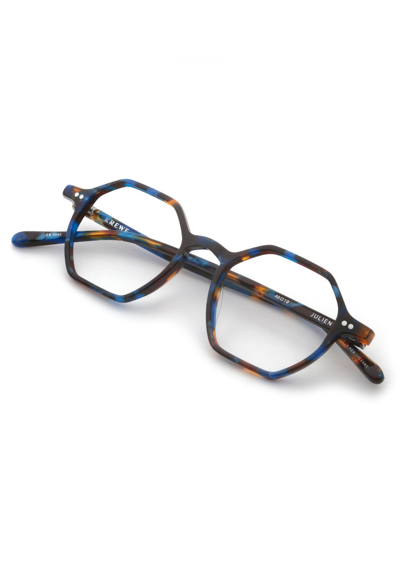 KREWE - JULIEN | Blue Steel Handcrafted, luxury blue acetate eyeglasses