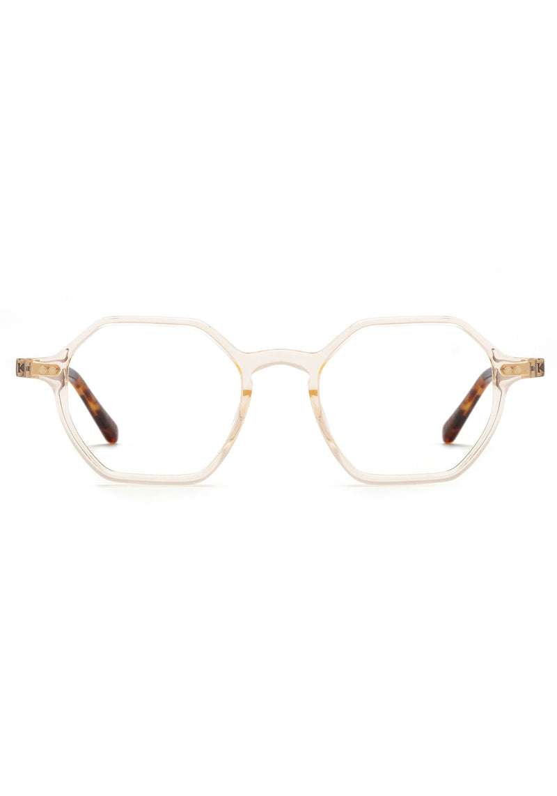 KREWE - JULIEN | Haze + Rye Handcrafted, luxury yellow tinted acetate eyeglasses