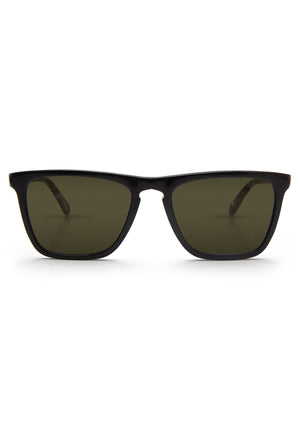 LAFITTE | Black + Absinthe Polarized Handcrafted, Luxury Black Acetate KREWE Sunglasses