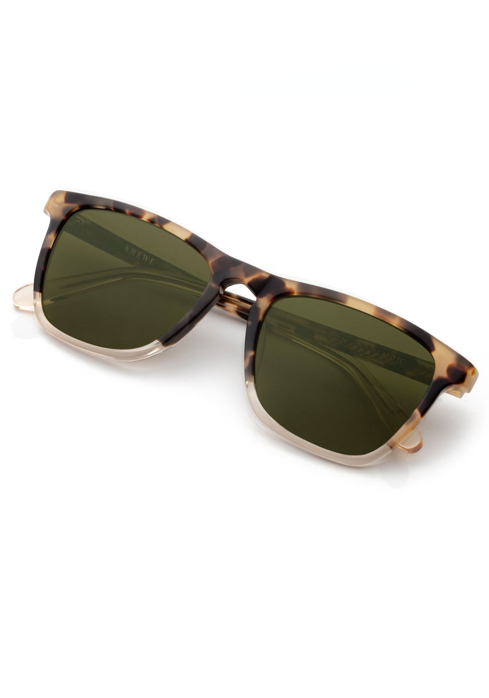 LAFITTE | Iberia to Haze Polarized Handcrafted, luxury brown tortoise acetate KREWE sunglasses