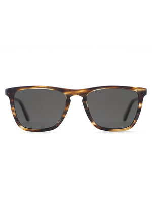 LAFITTE | Matte Oak + Matte Hunter Polarized Handcrafted, Luxury Brown Acetate KREWE Sunglasses