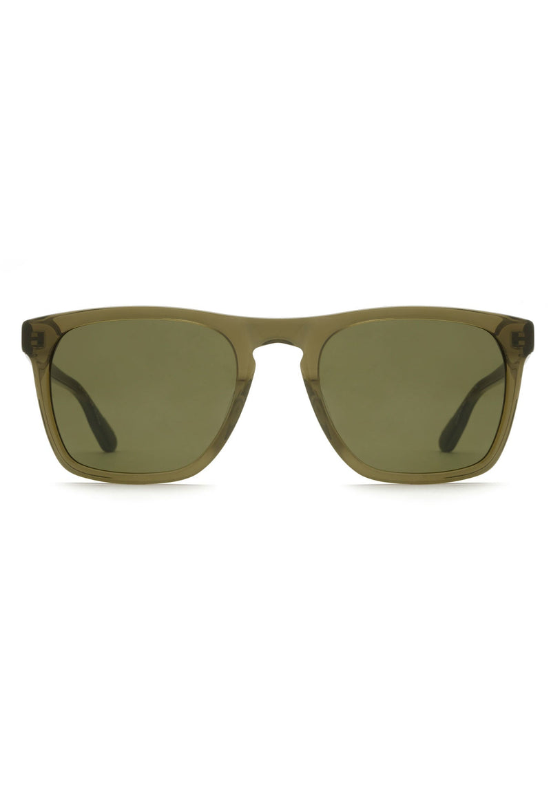 LENOX | Sage Polarized Handcrafted, luxury green acetate KREWE sunglasses