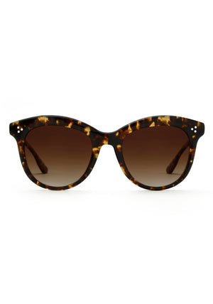 LINDSAY | Bengal Polarized Handcrafted, luxury brown tortoise acetate KREWE sunglasses