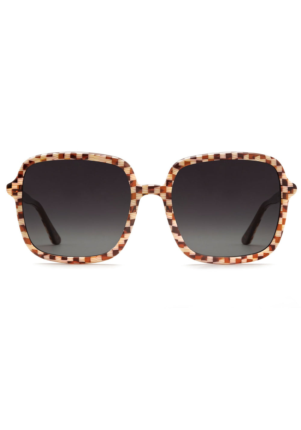 KREWE MARGOT | Caffe Dolce Hancrafted, Luxury Checkered Acetate Sunglasses