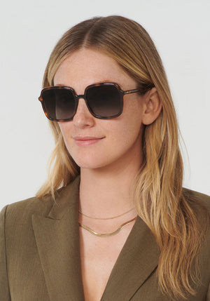 MARGOT | Maple Handcrafted, acetate sunglasses womens model | Model: Brooke