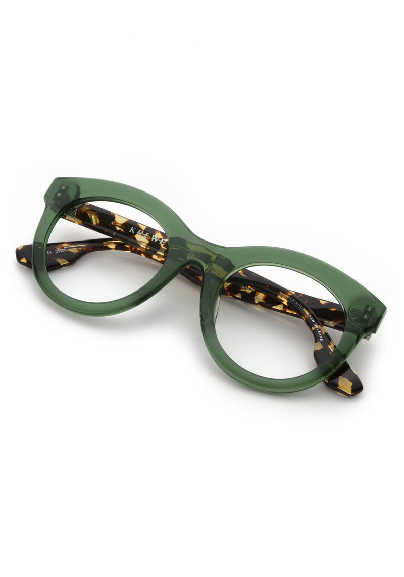 KREWE - MARIE | Bottle Green + Zulu Handcrafted, luxury green acetate eyeglasses