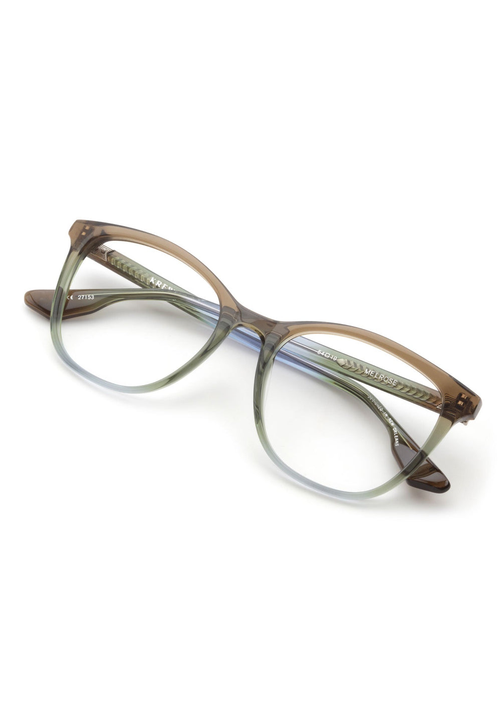 MELROSE | Matcha Handcrafted, Luxury Blue and Green Acetate Eyeglasses