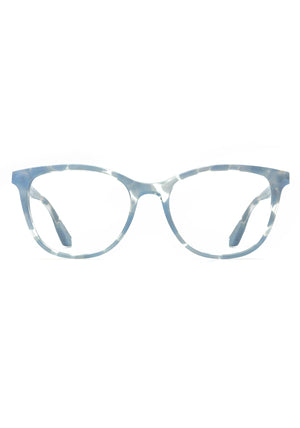 KREWE - MELROSE | Opaline Handcrafted, luxury blue acetate eyeglasses