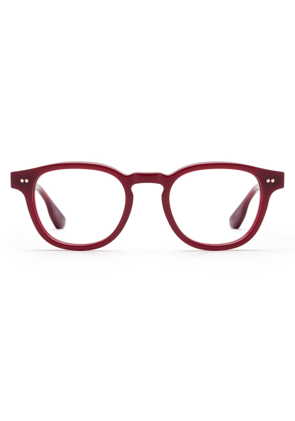 KREWE - MERCER | Brandy Handcrafted, luxury red acetate glasses