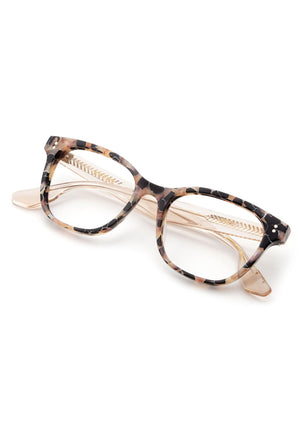 MERRILL | Crema + Buff Handcrafted, Luxury brown and black acetate KREWE eyeglasses