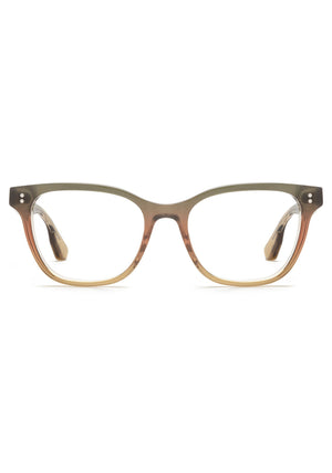MERRILL | Wasabi Handcrafted, Luxury green and orange acetate KREWE eyeglasses
