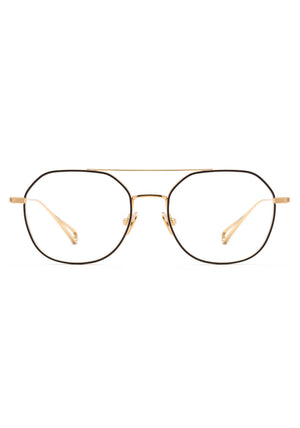KREWE - MESA | Matte Black + 18K Handcrafted, luxury titanium eyeglasses