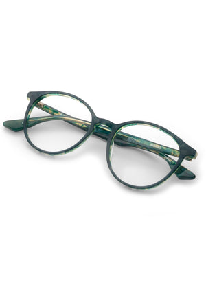 KREWE - MORRO | Grey Ivy Handcrafted, luxury green acetate eyeglasses
