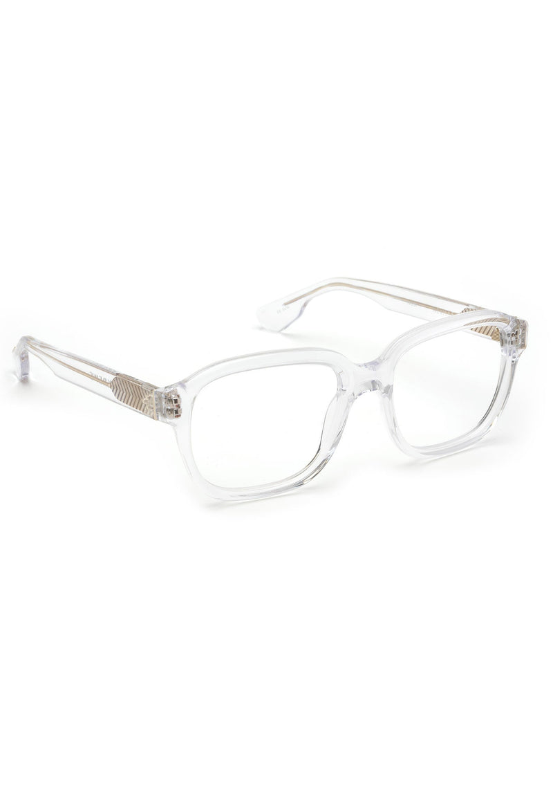 KREWE - NEVILLE | Crystal Handcrafted, luxury clear acetate eyeglasses