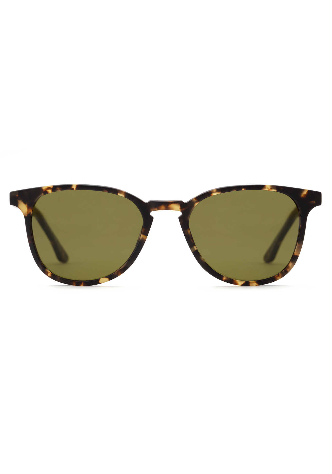 OLIVIER | Matte Brindle + Black Polarized handcrafted, luxury brown tortoise acetate KREWE sunglasses