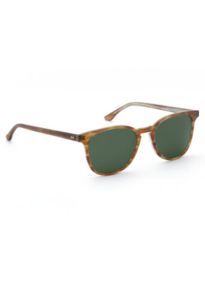 OLIVIER | Matte Willow Polarized handcrafted, luxury brown acetate KREWE sunglasses