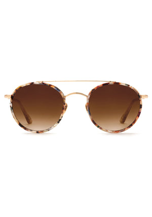 KREWE PORTER | 18K Titanium + Capri + Peta Handcrafted, Multicolored Acetate Luxury Sunglasses
