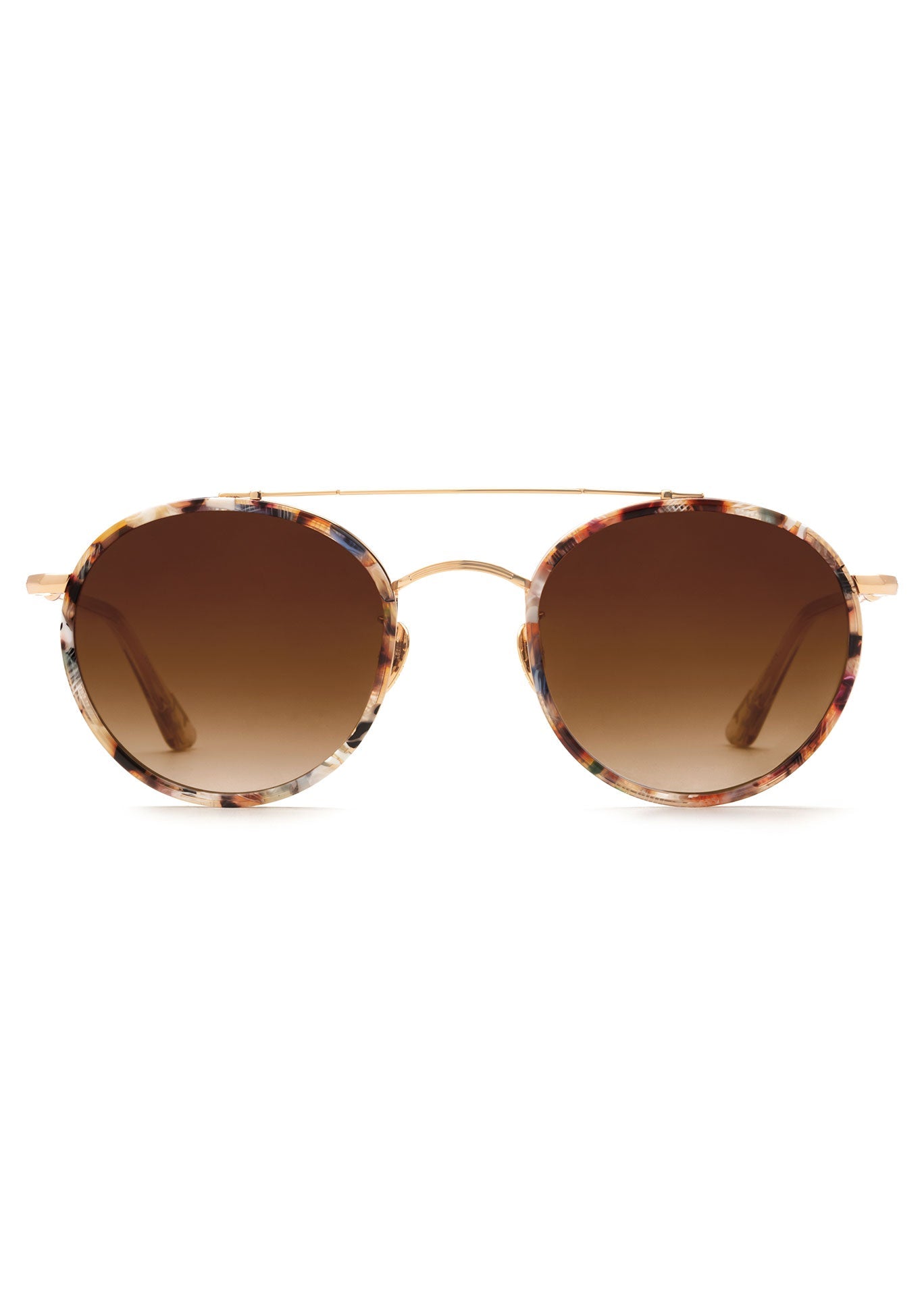 KREWE PORTER | 18K Titanium + Capri + Peta Handcrafted, Multicolored Acetate Luxury Sunglasses