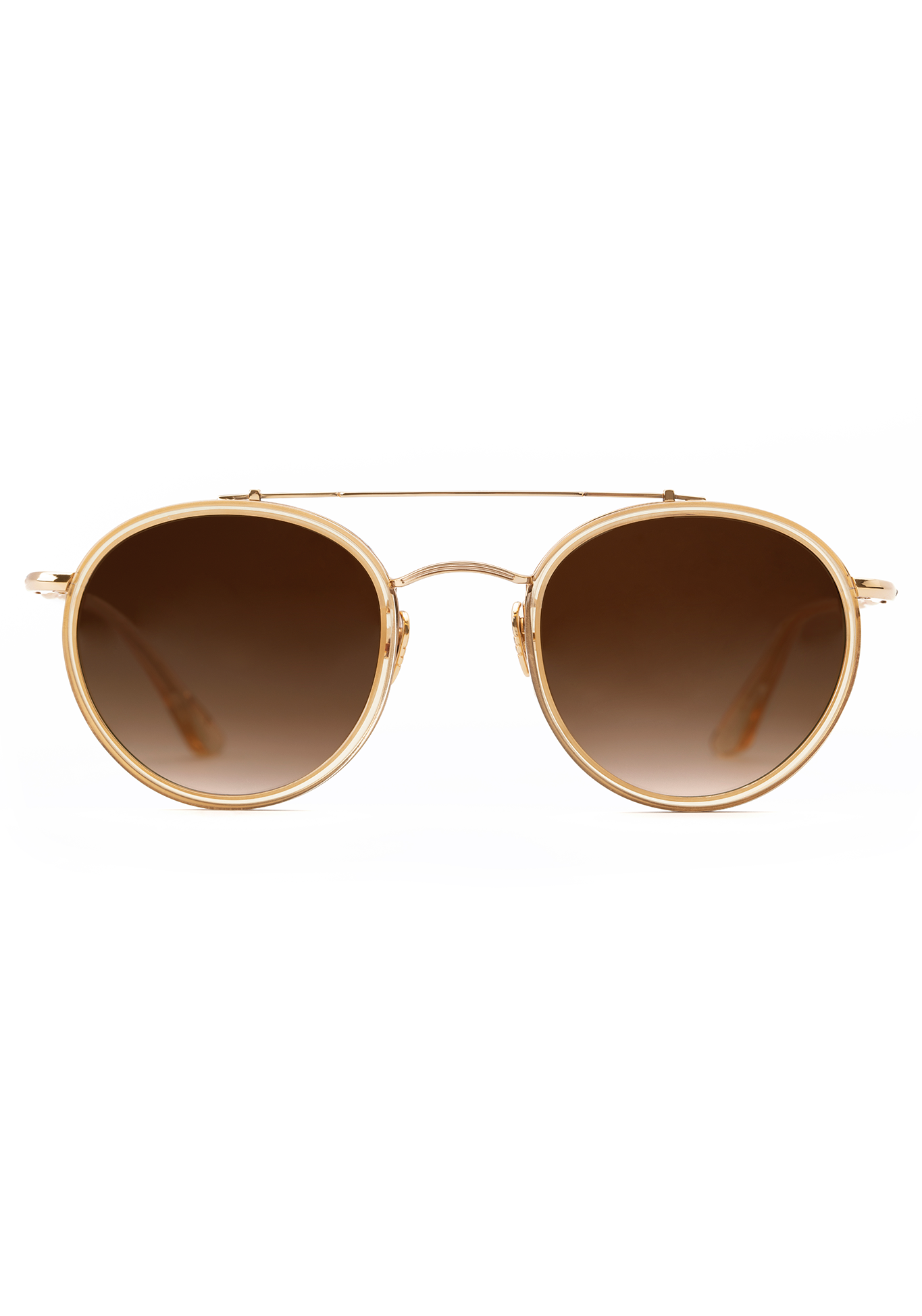 PORTER | 24K Titanium + Champagne Handcrafted, Luxury gold acetate KREWE Sunglasses