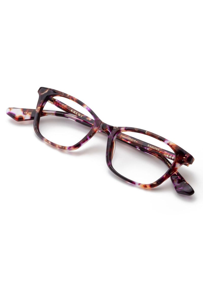 KREWE - RAMONA | Stardust Handcrafted, luxury pink and red acetate eyeglasses