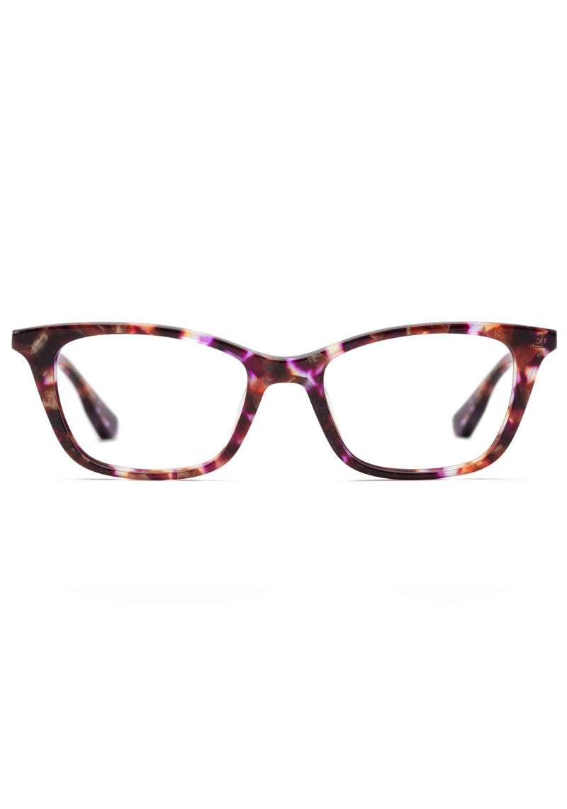 KREWE - RAMONA | Stardust Handcrafted, luxury pink and red acetate eyeglasses